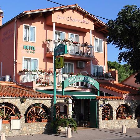 Logis Hotel Restaurant Les Charmettes Argelès-sur-Mer Eksteriør bilde